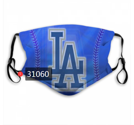 2020 Los Angeles Dodgers Dust mask with filter 22->mlb dust mask->Sports Accessory